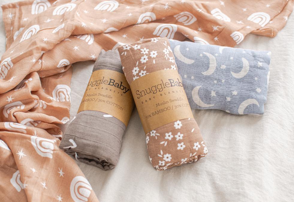 Muslin Cotton Swaddle - Starry Night