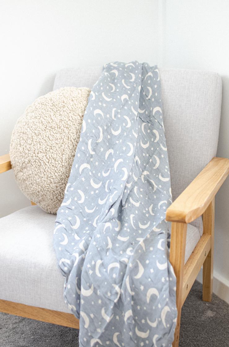 Muslin Cotton Swaddle - Starry Night