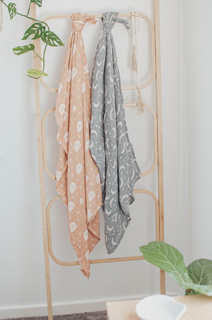 Muslin Cotton Swaddle - Starry Night