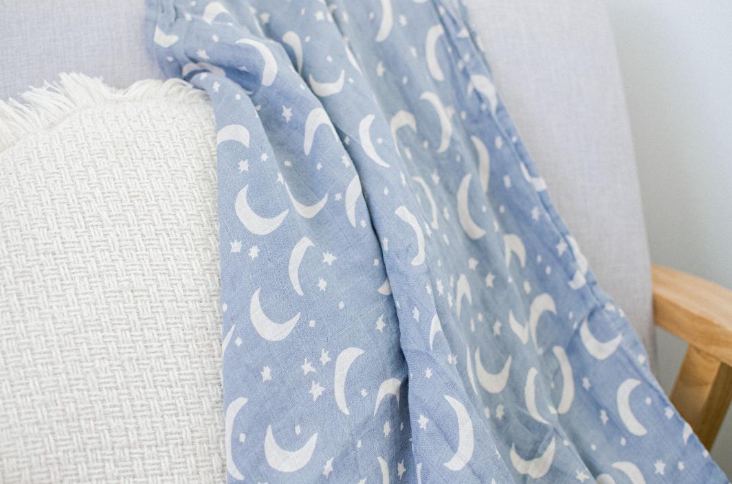 Muslin Cotton Swaddle - Starry Night