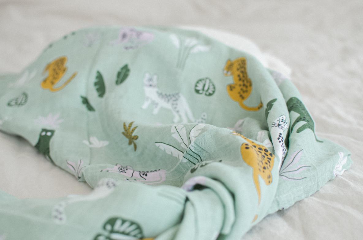 Muslin Cotton Swaddle - Jungle Cuddle